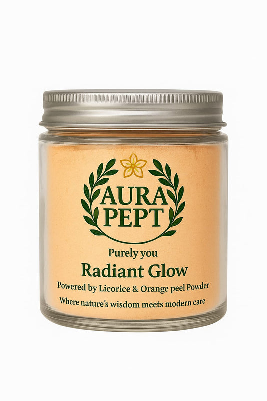 Aura Pept Radiant Glow Powdered Face Wash –125gm