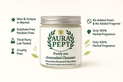 Chamsalmi Cleanser – Ayurvedic x K-Beauty Powder Face Wash for Glass Skin Glow