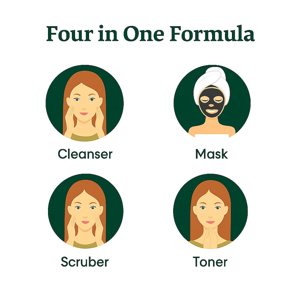 Panchamrit Charcoal Powdered Face Wash | Deep Cleansing & Detoxifying | 100% Natural