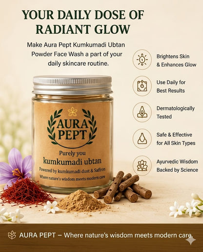 Aura Pept Ayurvedic Kumkumadi Ubatn Powder - Aura Pept