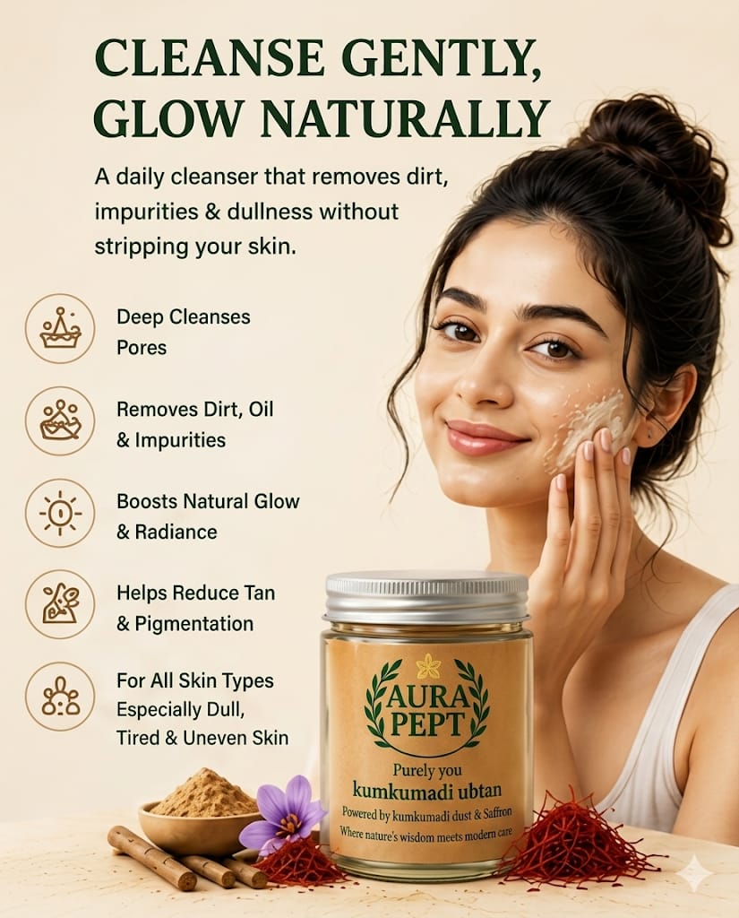 Aura Pept Ayurvedic Kumkumadi Ubatn Powder - Aura Pept