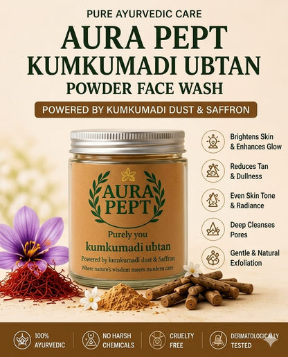 Aura Pept Ayurvedic Kumkumadi Ubatn Powder - Aura Pept