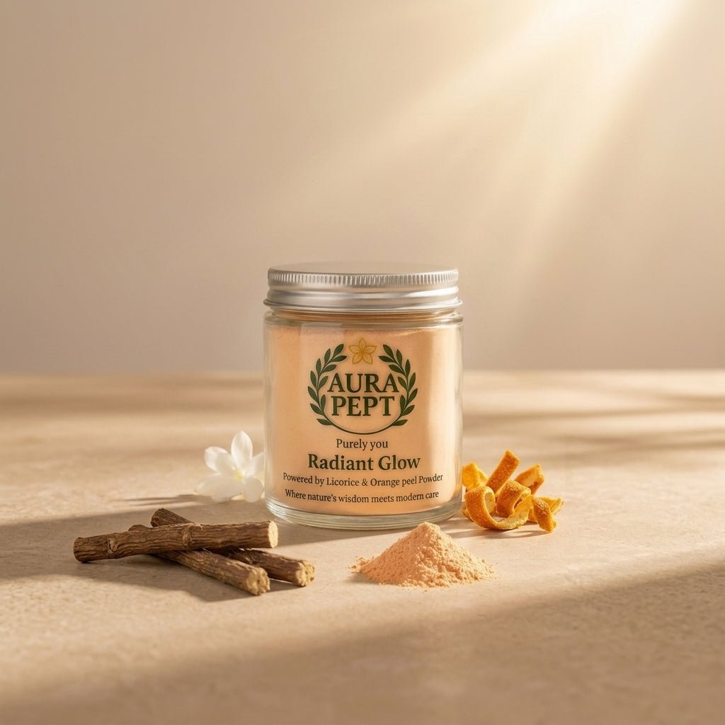 Aura Pept Radiant Glow Face Wash - Natural Cleanser for Dull & Tierd Skin - Aura Pept