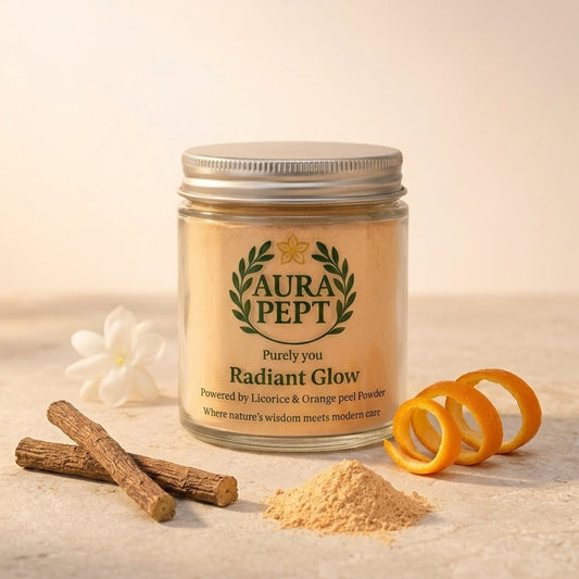 Aura Pept Radiant Glow Face Wash - Natural Cleanser for Dull & Tierd Skin - Aura Pept