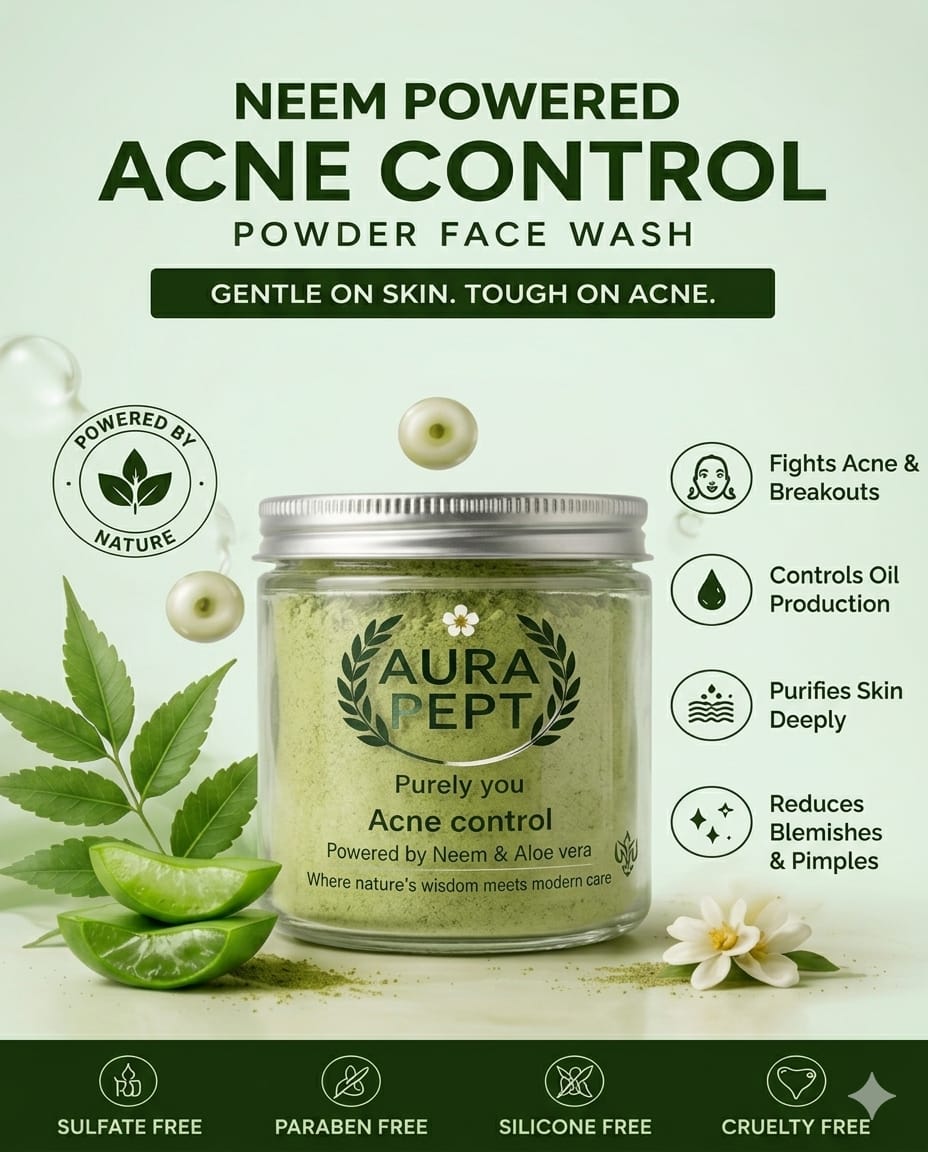 Top Face Wash for Acne Control in India - Aura Pept acne control - Aura Pept