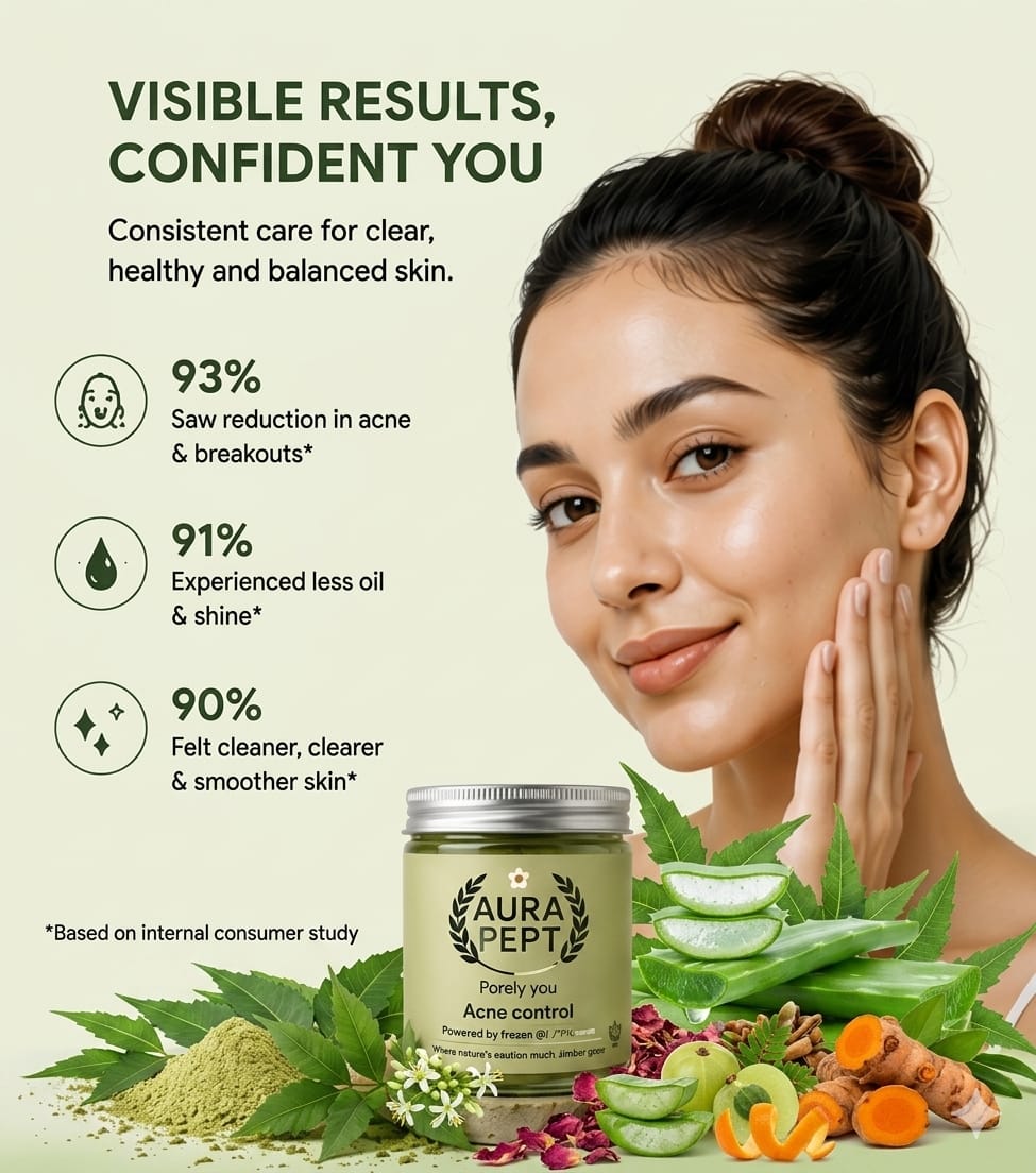 Top Face Wash for Acne Control in India - Aura Pept acne control - Aura Pept