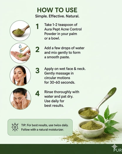 Top Face Wash for Acne Control in India - Aura Pept acne control - Aura Pept